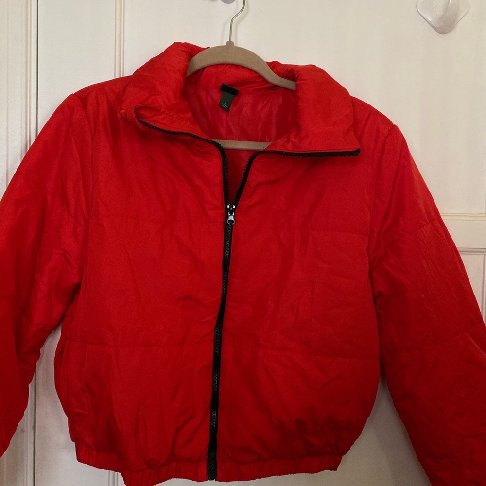 Wild fable red puffer jacket